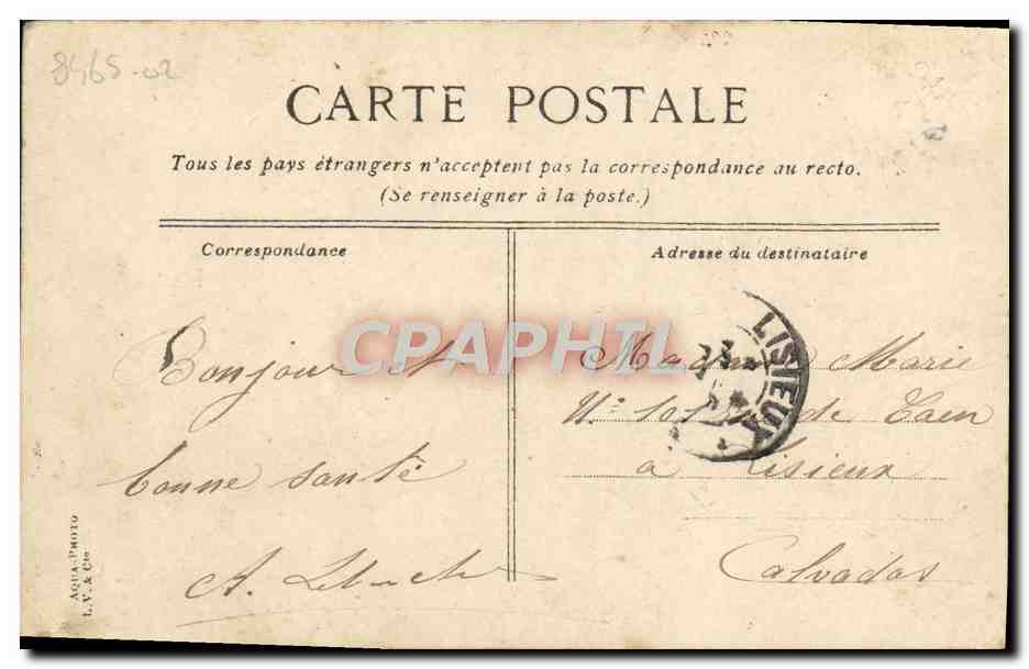 CPA Caen Abside de l'Eglise Saint Pierre — Verso