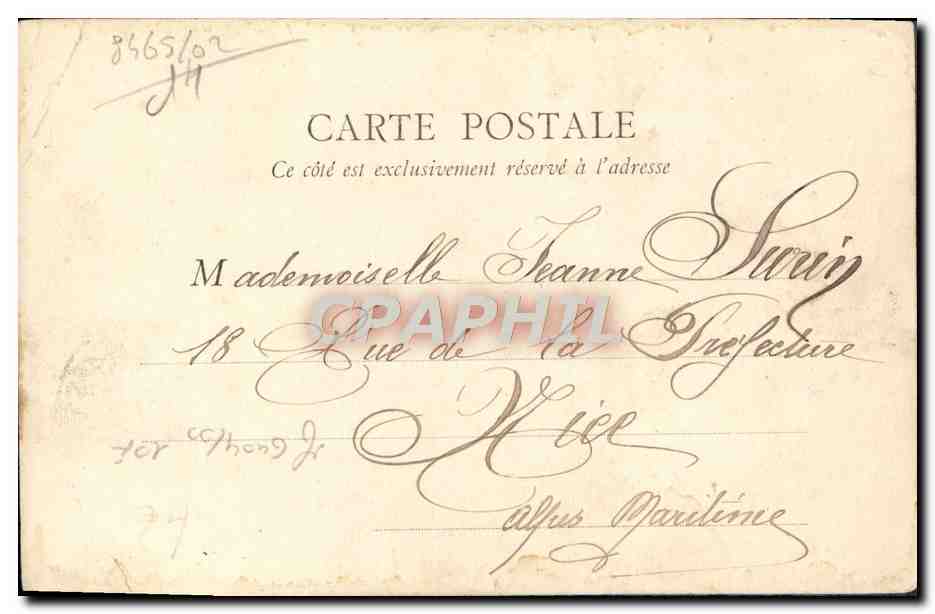 CPA Caen L'Eglise Saint Pierre  — Verso