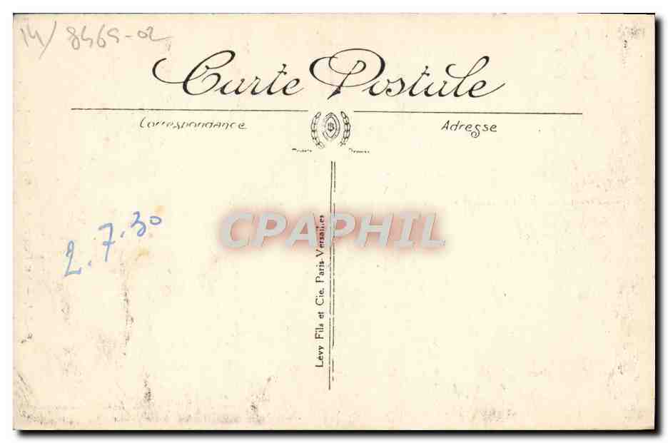CPA Caen L'Eglise Saint Pierre Pont Levis Du Chateau — Rückseite