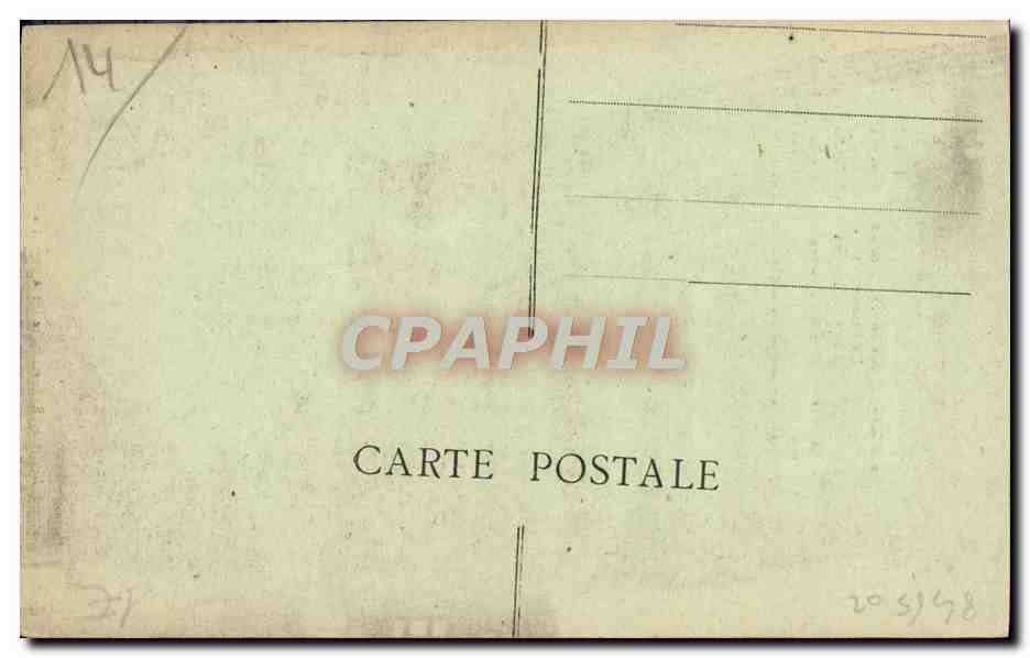 CPA Caen L'Eglise Saint Pierre  — Verso