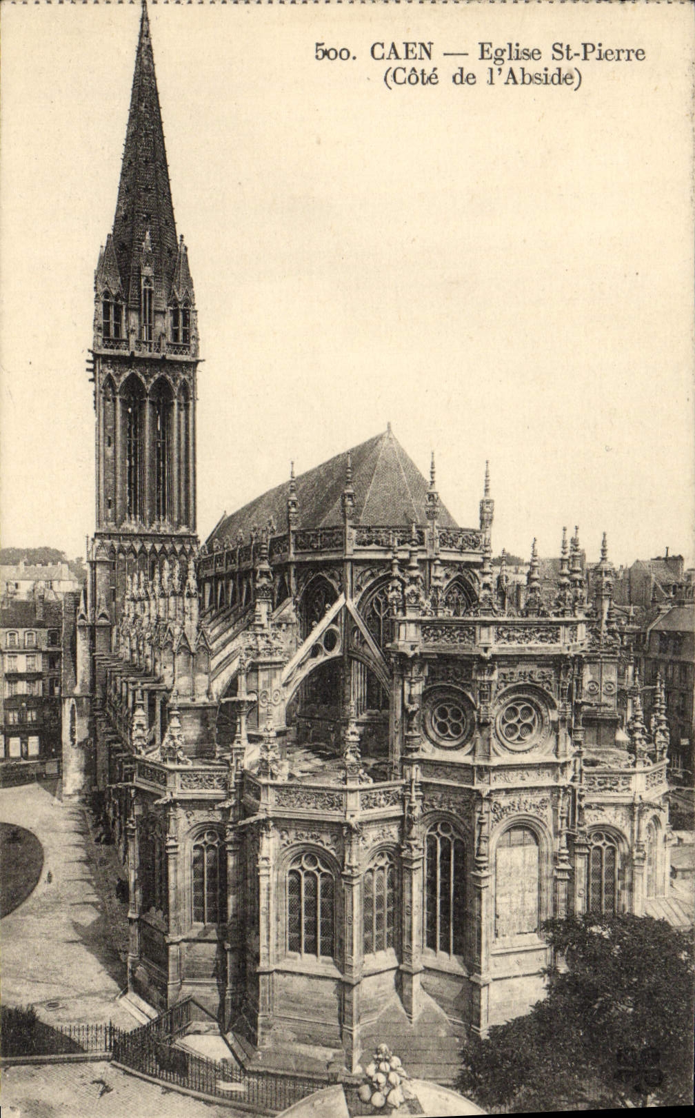 CAEN — Kirche Saint-Pierre — Seite der Apse