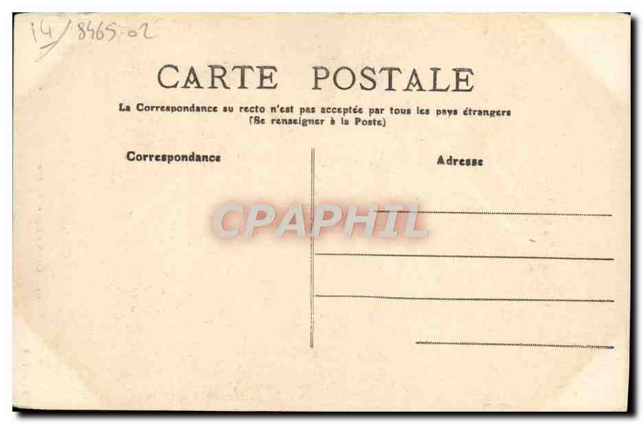 CPA Caen L'Eglise Saint Pierre  — Verso