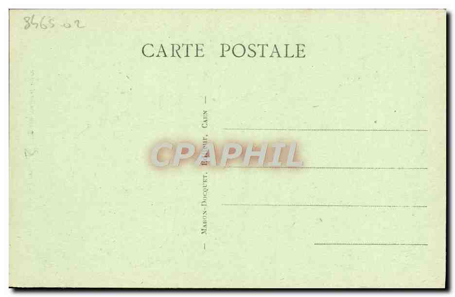 Caen - Portail de l'Église Saint-Pierre — série 15 — éditeur Maron-Docquet, Caen — Achterkant