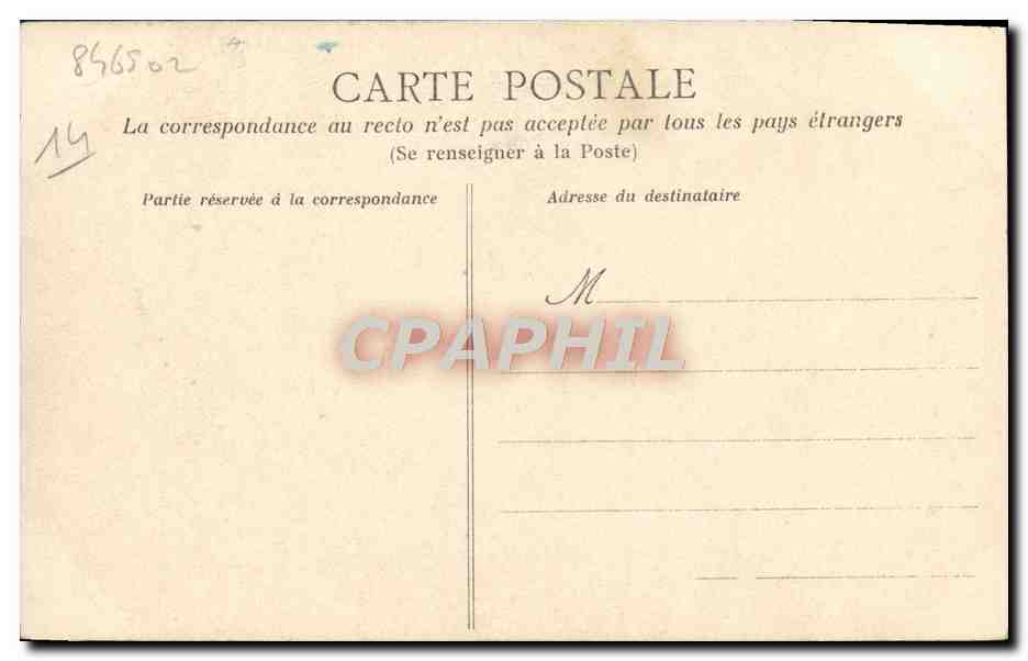 CPA Caen Abside de L'eglise Saint Pierre — Verso