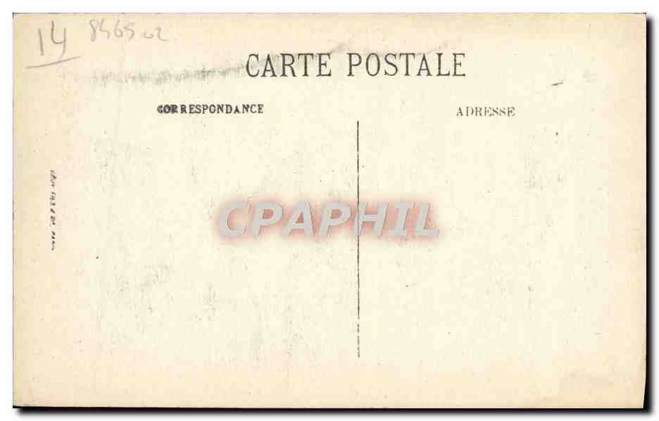 CPA Caen L'Eglise Saint Pierre — Verso