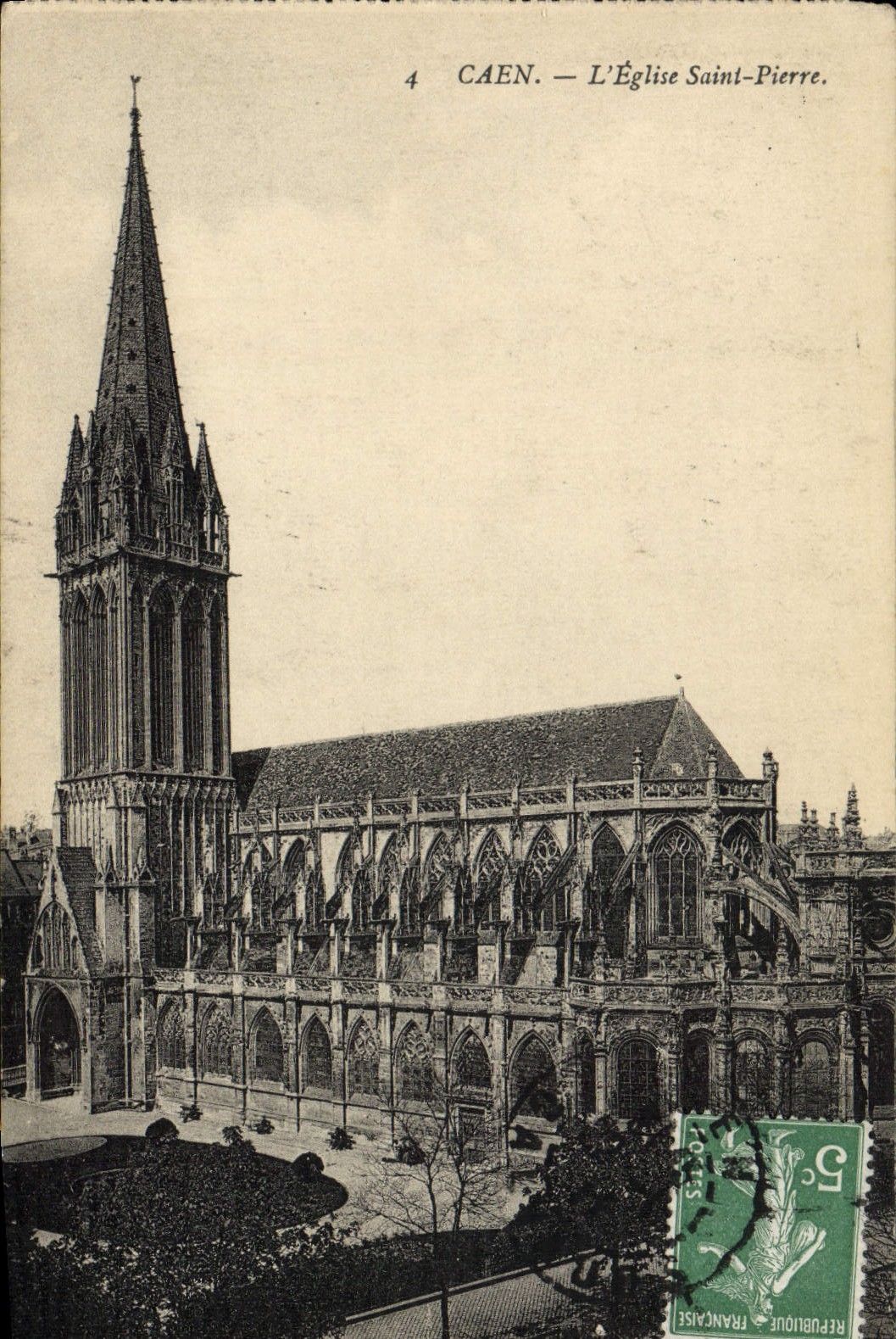 Caen — L'Église Saint-Pierre — Éditeur inconnu, n°4