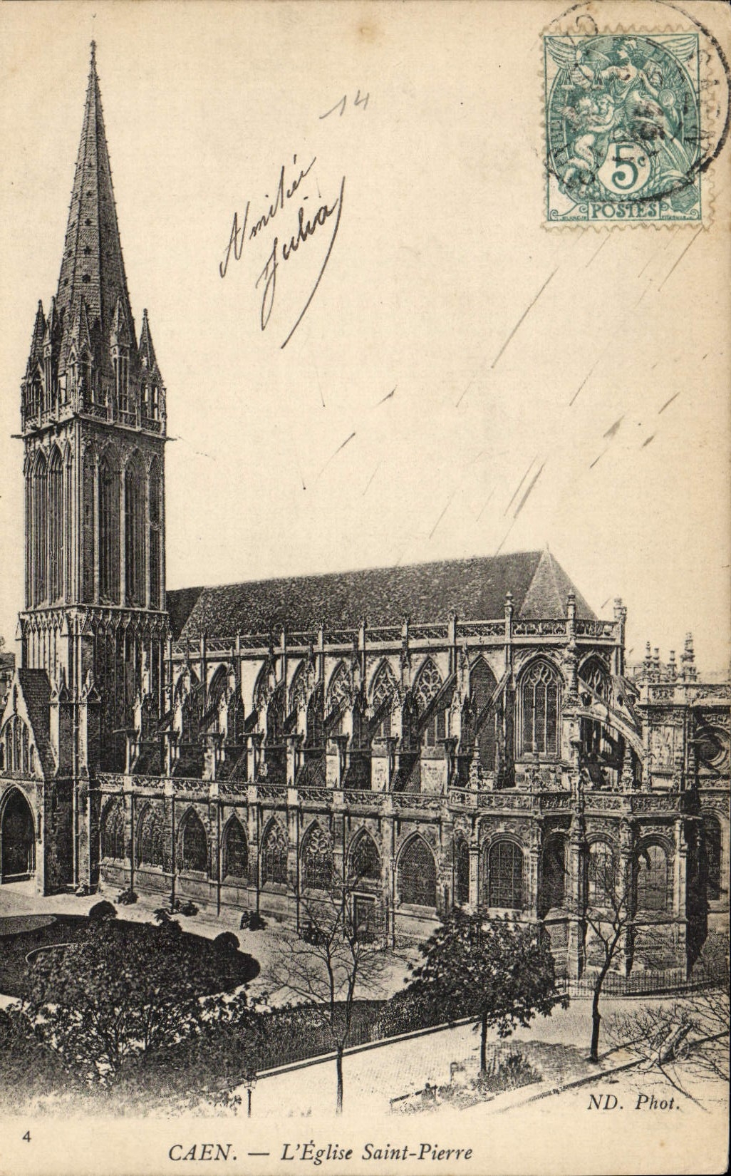 CAEN — L'Église Saint-Pierre — ND. Phot. n°4