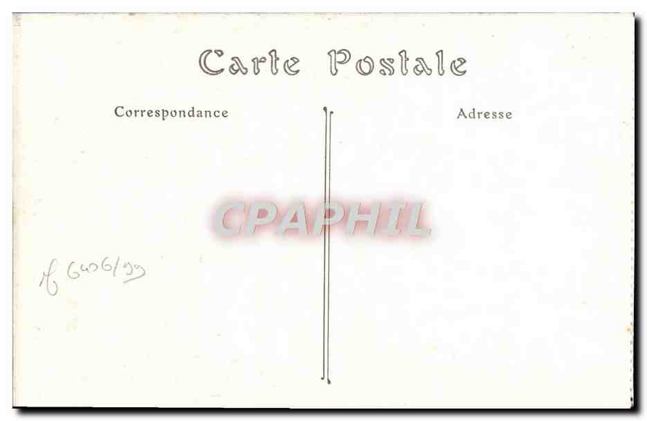 CPA Caen Le Clocher Saint Pierre la Nef et le Choeur — Verso