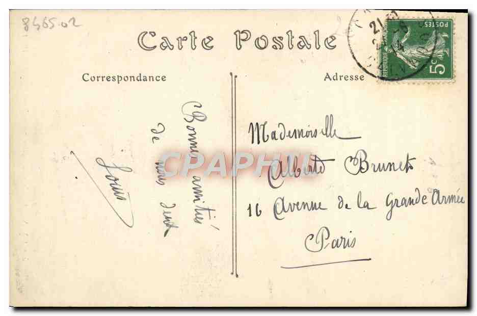 CPA Caen Abside de L'Eglise Saint Pierre  — Verso