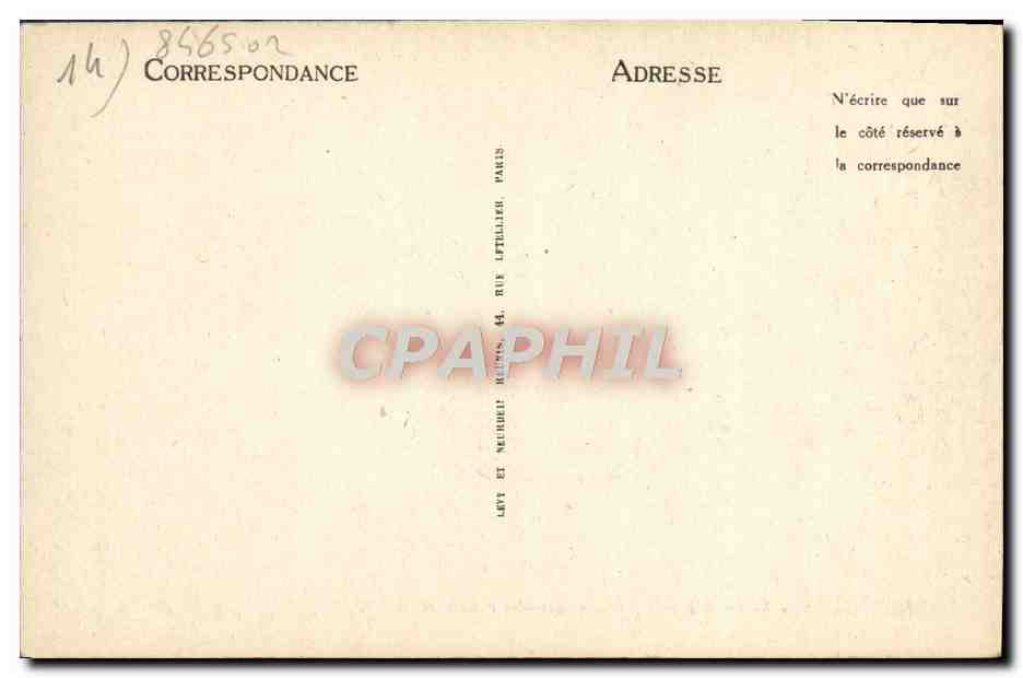 CPA Caen Vieux Nicolas Arcades Romaines — Verso