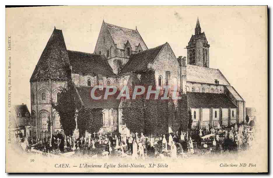 CPA Caen L'Ancienne Eglise Saint Nicolas