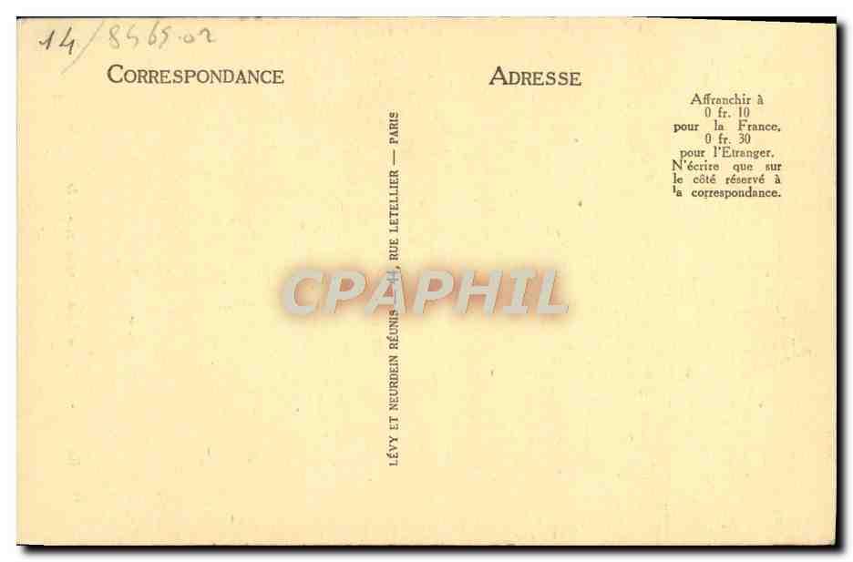 CPA Caen L'Eglise Saint Sauveur — Verso