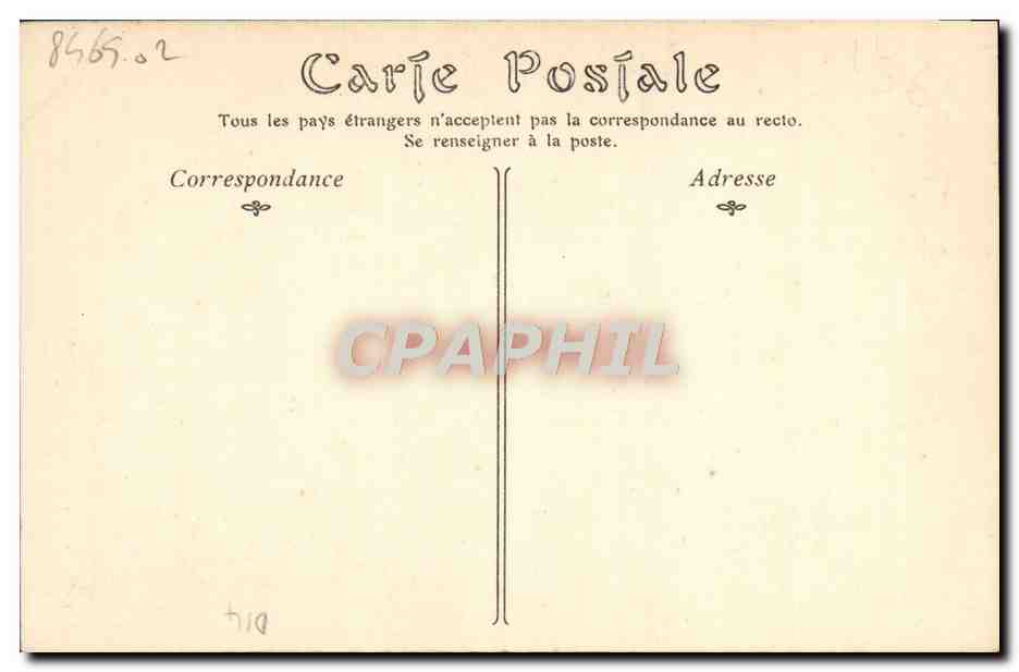 CPA Caen Eglise St Sauveur La nef principale dite de Sainte Eustache — Verso