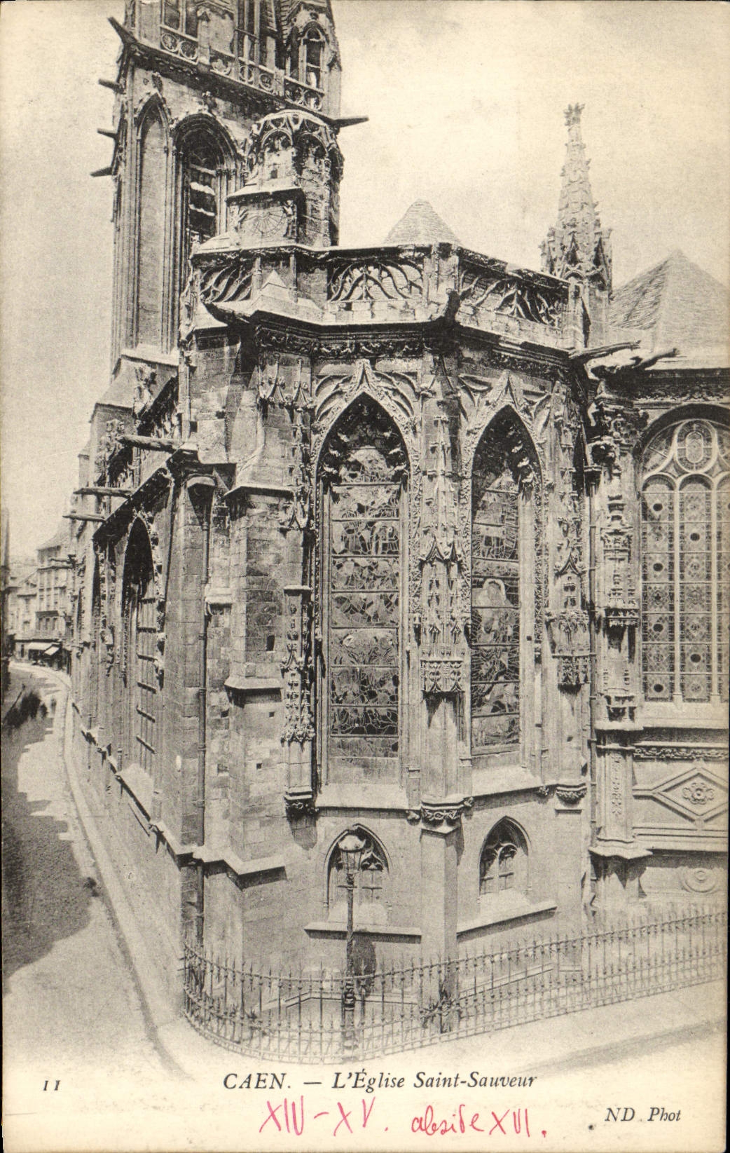 CPA Caen L'Eglise St Sauveur
