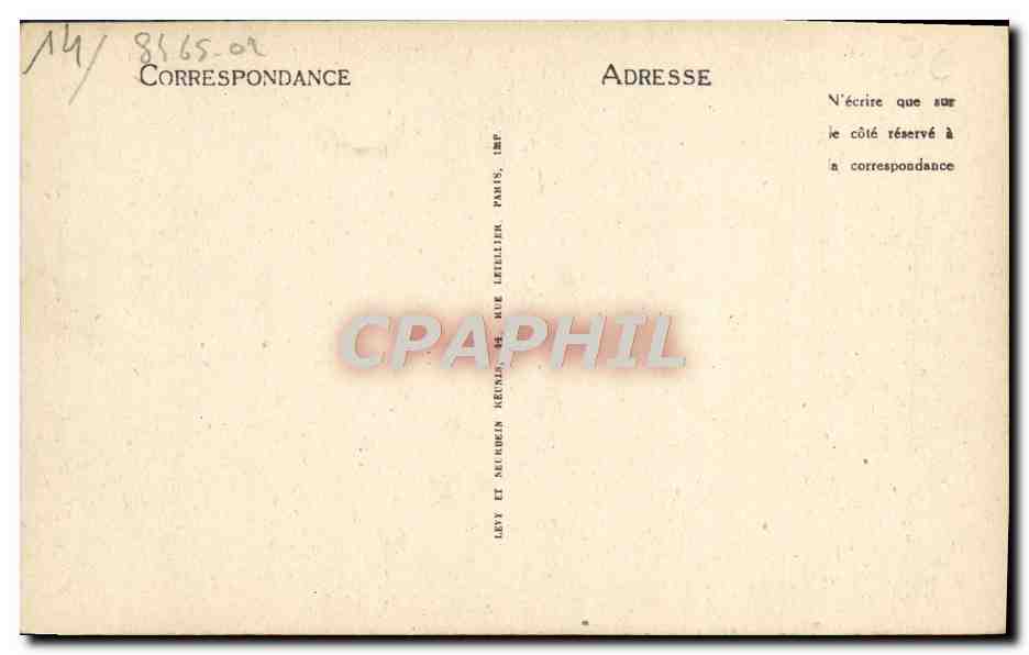 CPA Caen Ancien Hotel des Monnaies — Verso