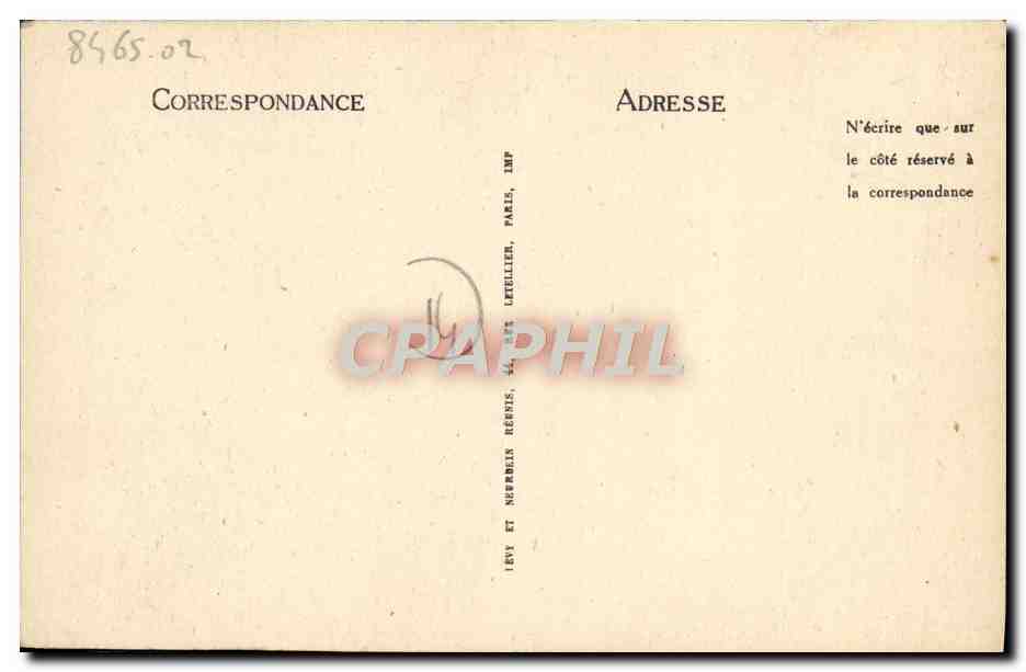 CPA Caen Ancien Hotel le Than — Verso