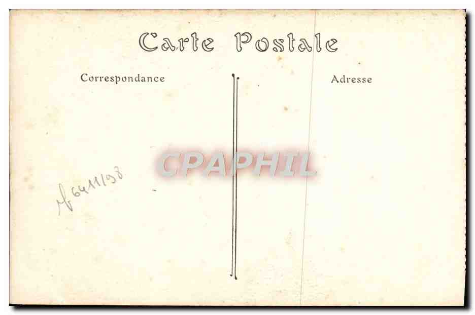 CPA Caen Ancien Hotel de Than — Verso