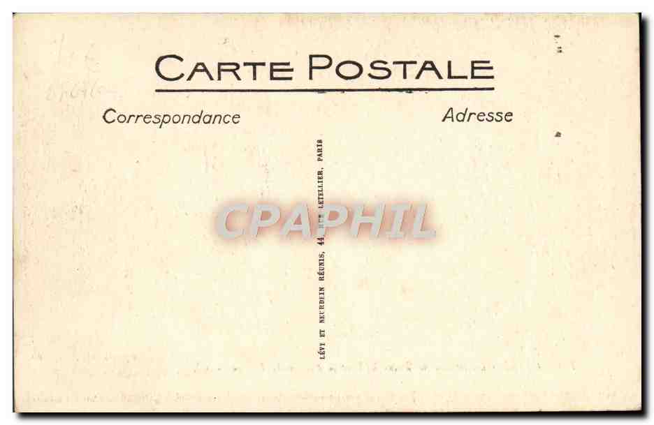 CPA Caen La Statue de Louis et le Palais de Justice — Verso