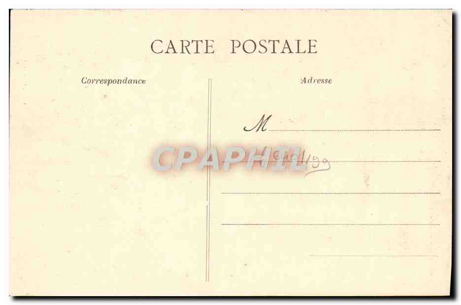 CPA Caen La Pyramide — Verso