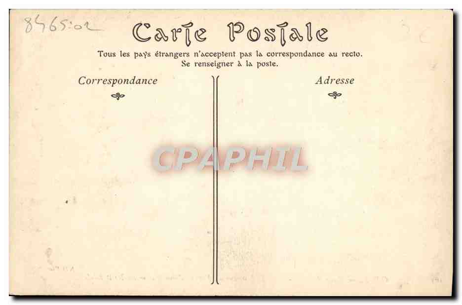 CPA Caen Musee des Antiquaires Facade d'une Maison du 16eme — Verso