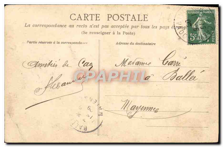 CAEN — Le Palais de Justice — Collection AD — Rückseite