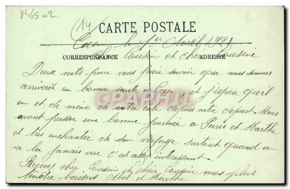 CPA Caen Le Nouveau Barrage en Amont — Rückseite