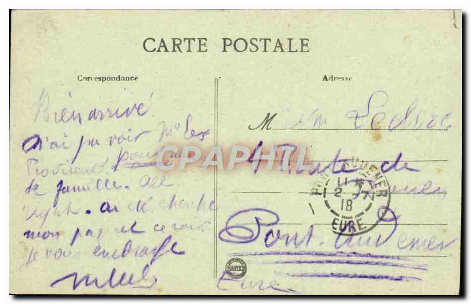 CAEN - Le Bassin du Commerce — vue portuaire avec navires — éditeur non identifié, n° 42 — Verso