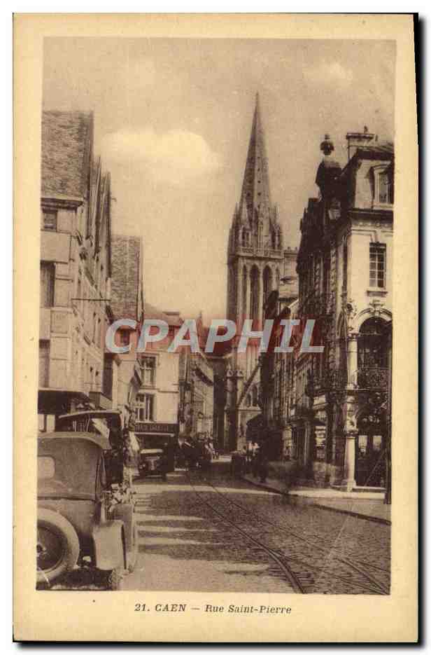 CPA Caen Rue Saint Pierre