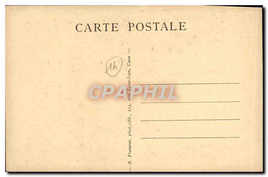 CPA Caen Rue Saint Pierre — Verso
