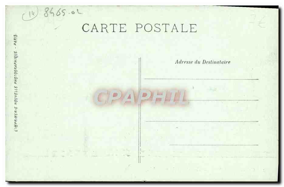 CPA Caen La Rue et la Tour Saint jean — Rückseite