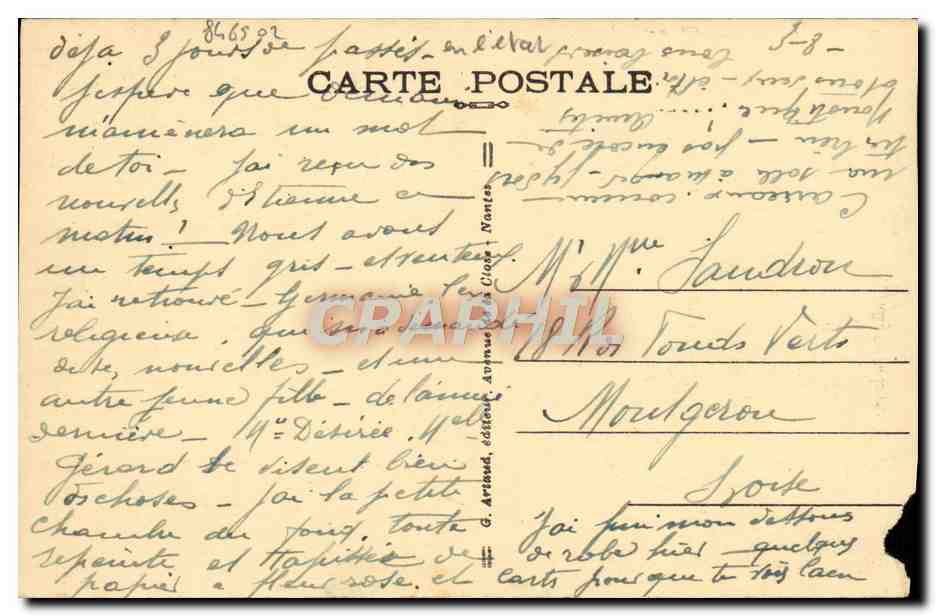 CPA Caen Le Theatre Municipal enfants — Rückseite