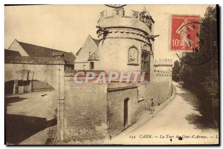 CPA Caen La Tour des Gens d'Armes