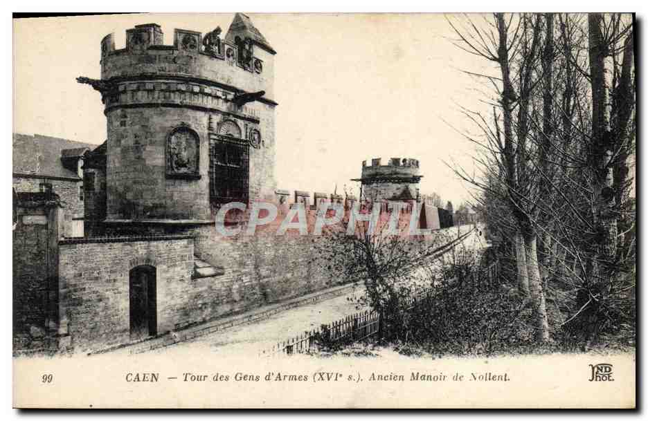 CPA Caen La Tour des Gens d'Armes
