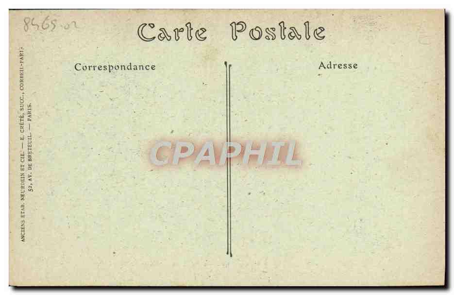 CPA Caen La Tour des Gens d'Armes — Rückseite
