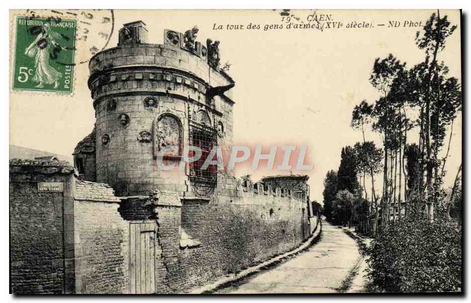 CPA Caen La Tour des Gens d'Armes