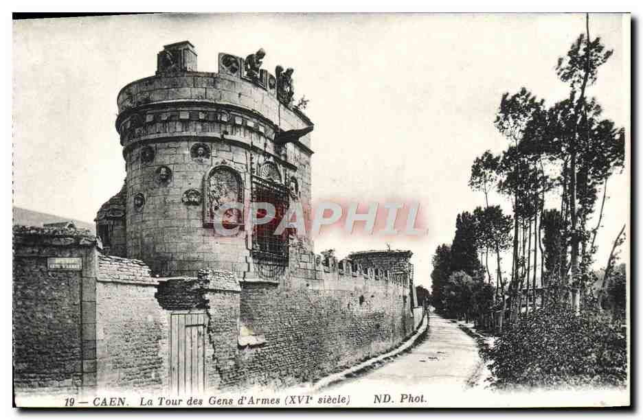 CPA Caen La Tour des Gens d'Armes
