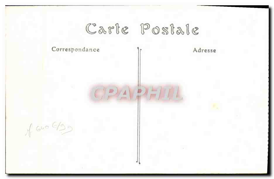 CPA Caen La Tour des Gens d'Armes — Verso