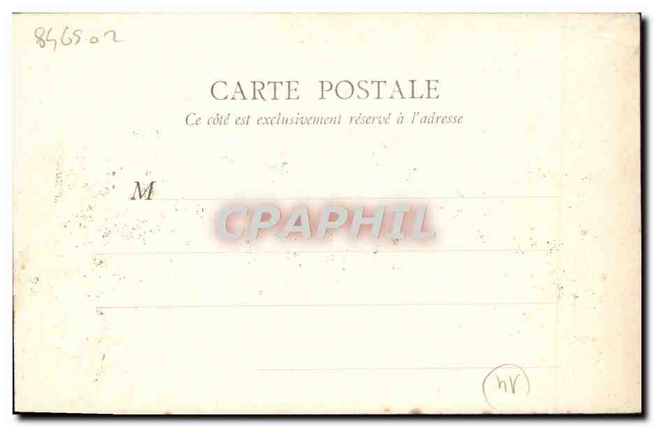 CPA Caen La Tour du Centre — Verso