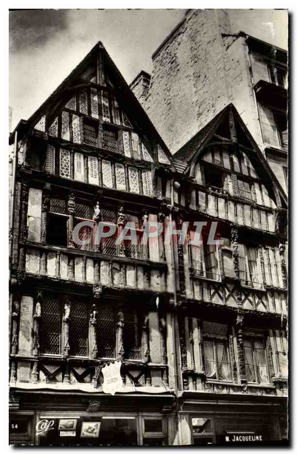 CPM Caen Vieille Maison Rue Saint Pierre Jacqueline 
