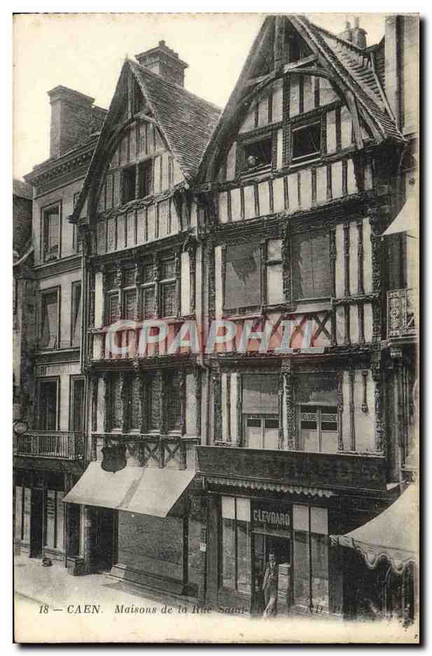 CPA Caen Maison de la Rue Saint Pierre Levrard