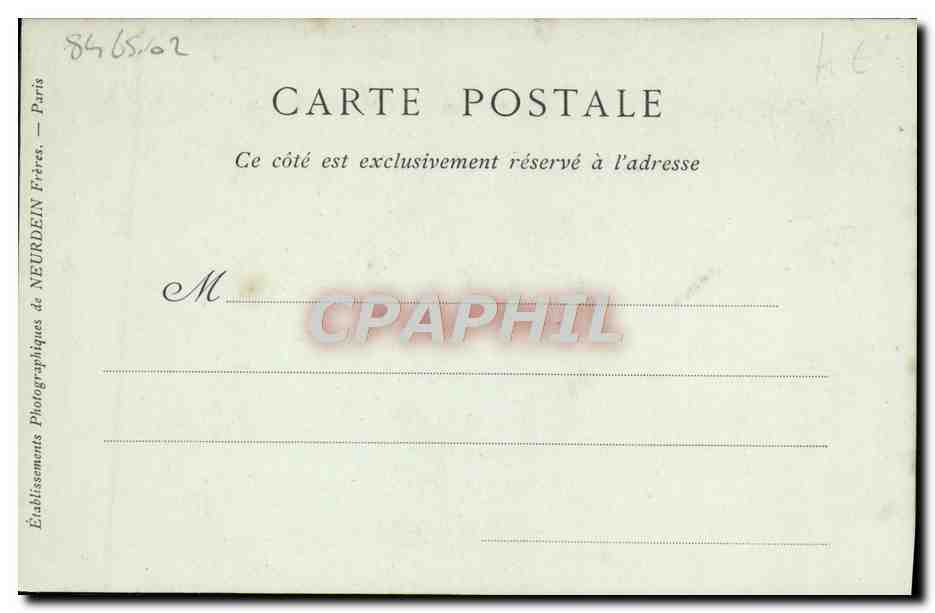 CPA Caen Maison de la Rue Saint Pierre Levrard — Verso