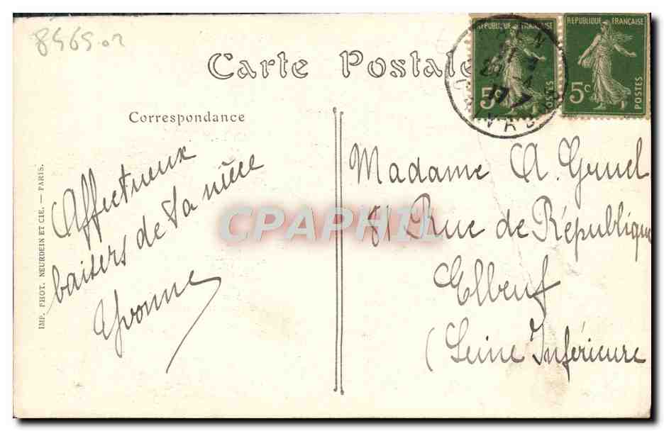 CPA Caen Maison de la Rue Saint Pierre Levrard — Back