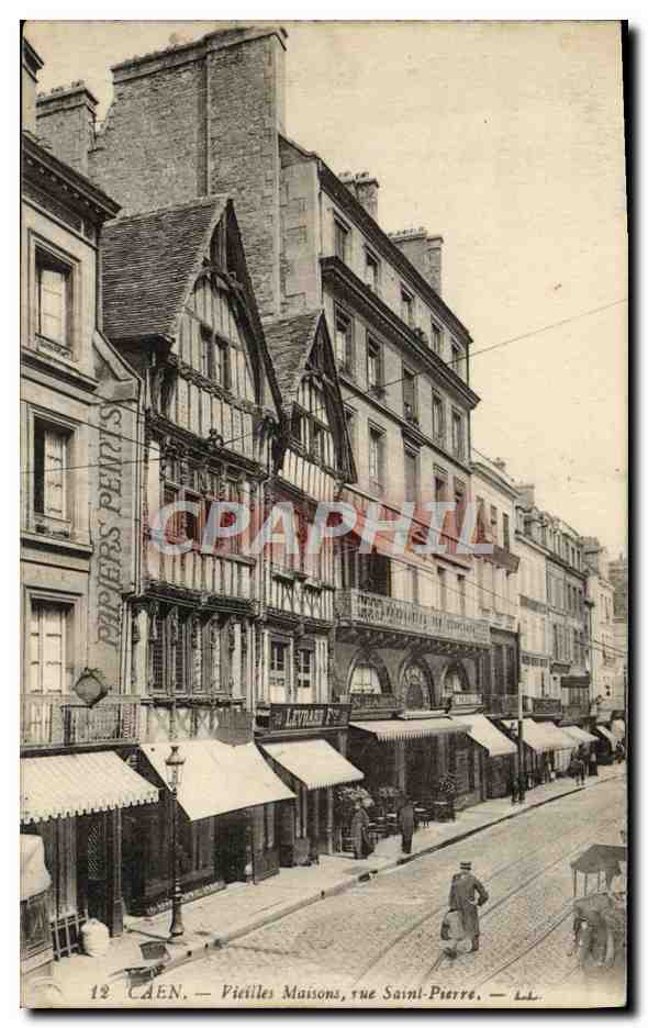 CPA Caen Maison de la Rue Saint Pierre Levrard