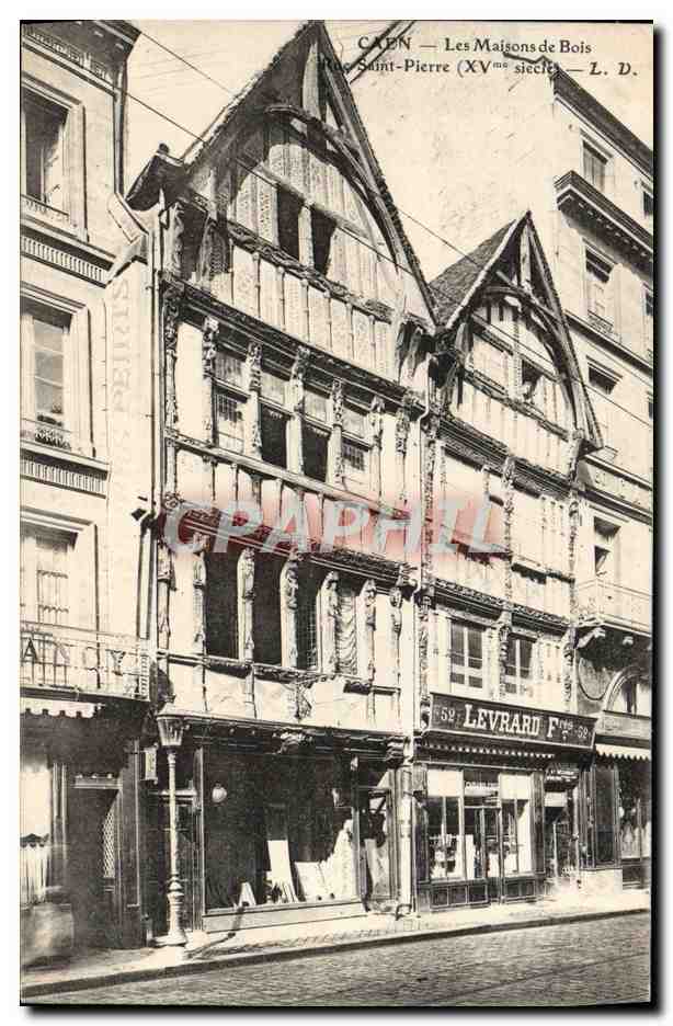 CPA Caen Les Maisons de Bois de Saint Pierre Levrard