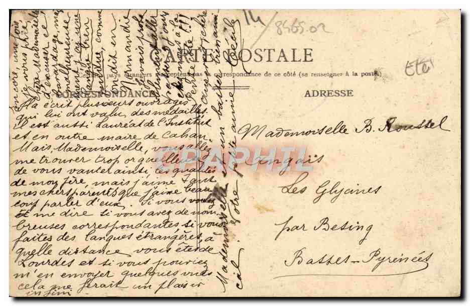 CPA Caen Vue Generale  — Verso