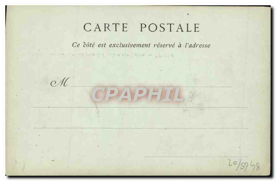 CPA Caen Vue Generale prise de L'Abbaye aux Dames — Rückseite