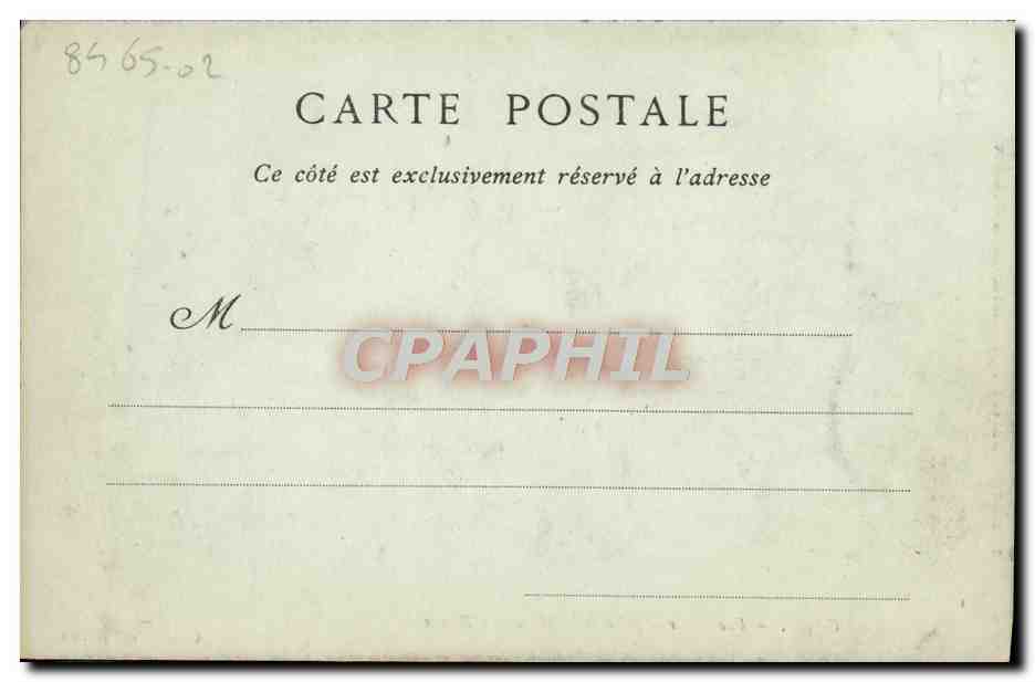 CPA Caen Vue Generale prise de L'Abbaye aux Dames — Verso