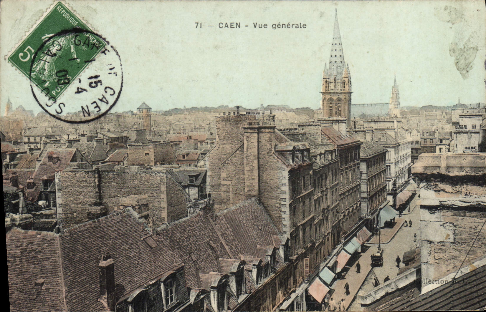 CPA Caen Vue Generale 