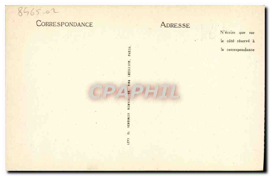 CPA Caen Vue Generale Prise de L'Abbaye Aux Dames — Verso