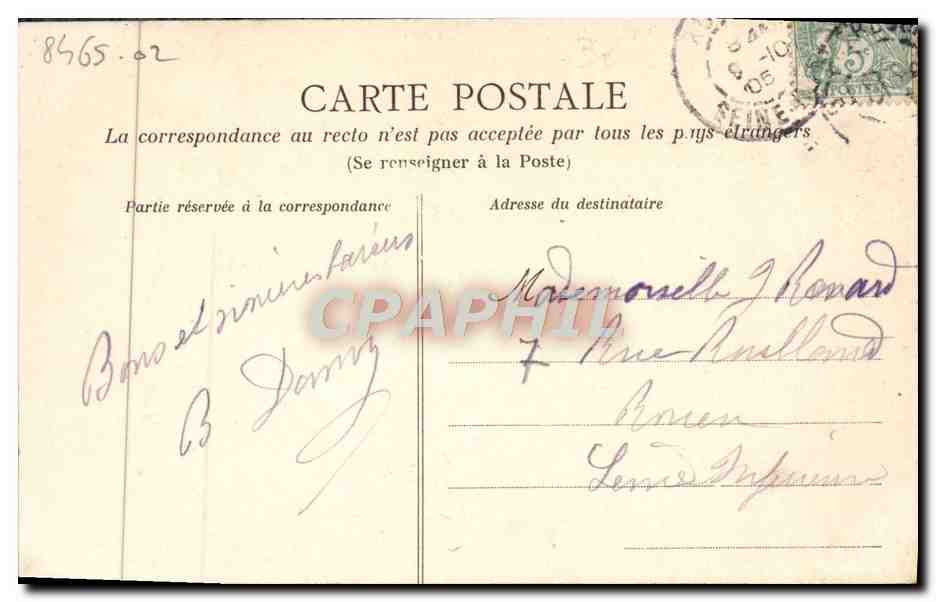 CPA Caen Vue Prise de St Jean — Verso